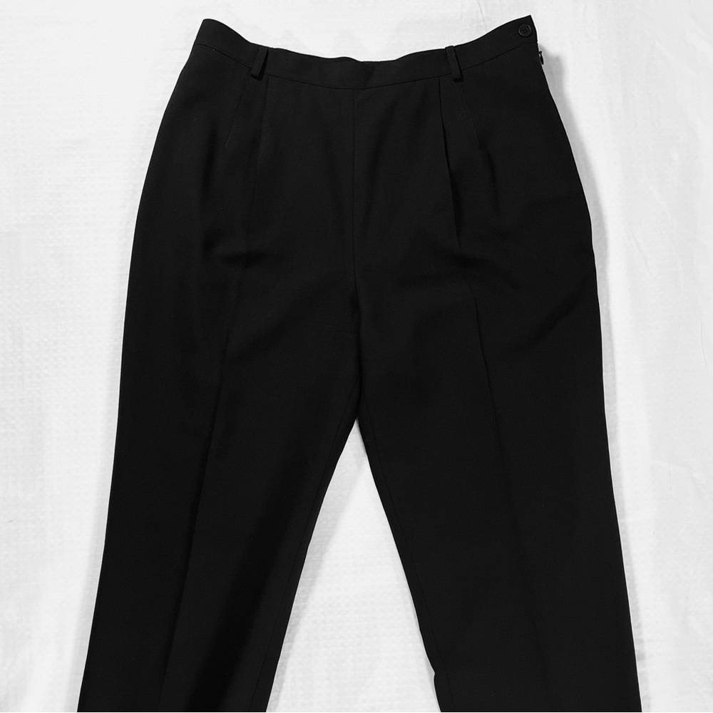 Vintage Marisa Minicucci Tailored Black Trousers | Made in Canada | 31” Waist